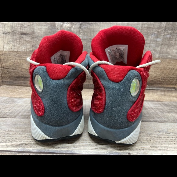 Nike Air Jordan 13 Retro Red Flint Grey 414575-600 Youth Size 3Y Women Size 4.5 - Picture 6 of 12